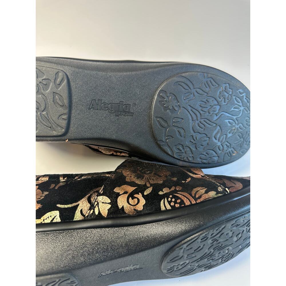 Alegria Lauryn LAU-557 Women’s US 12 EU 43 Floral Metallic Leather Comfort Shoes - Picture 7 of 11